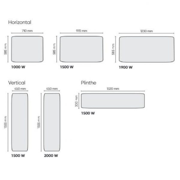 Atlantic Radiateur Verali Vertical Blanc Brillant