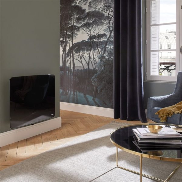 Atlantic Radiateur Verali Horizontal Noir Brillant